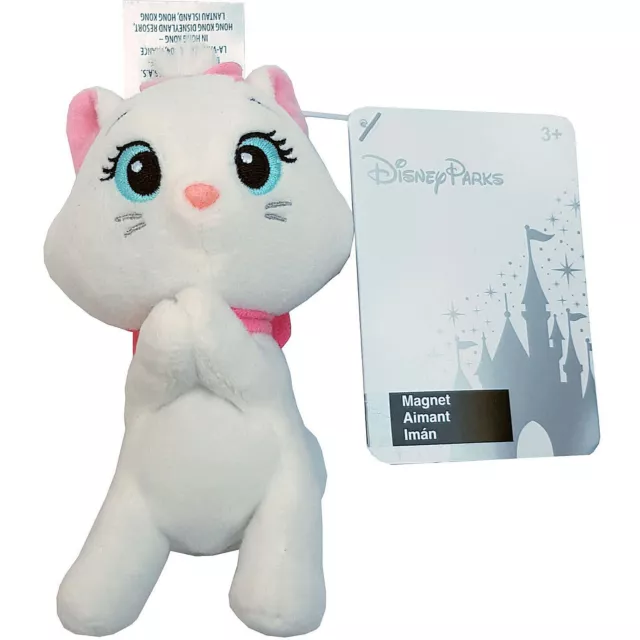 Disney Parks Marie Magnet Plush Soft Cuddly Toy Small Cat Aristocats Magnetic