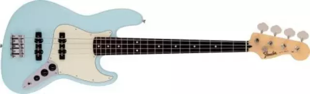FENDER Made IN Japan Junior Collection Jazz Bass Satin Daphne Bleu Guitare Basse