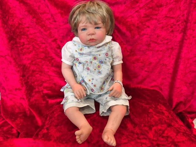 Bébé Reborn Sheila Mickael 42 Cm – Très Réaliste – Occasion (Sorti De Collection)