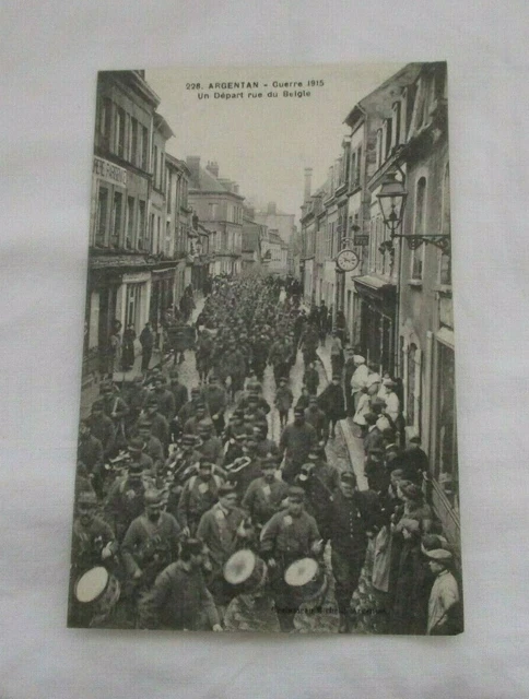 Cpa Orne 61 Argentan Ww1 Un Depart Rue Du Beigle
