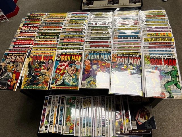 HUGE IronMan Iron Man Vintage Silver  Bronze Marvel Comic Book Lot of books