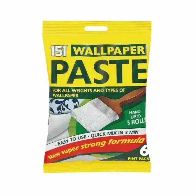 Wallpaper Paste Multipack All Purpose Adhesive Super Strong Stick Wall Paste