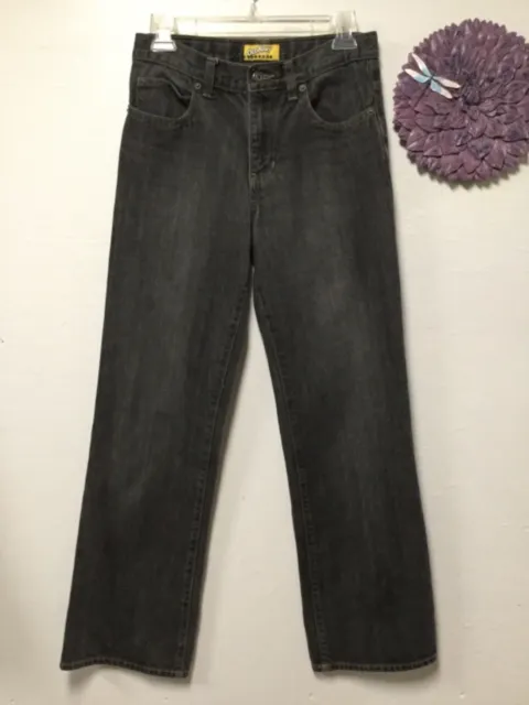 Old Navy Boys Denim Jeans Size 16 Regular Light Black Five Pocket 158