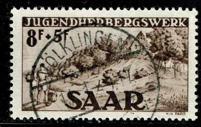 Saar 1949 Mi.-Nr. 262 gestempelt. Stempel falsch.