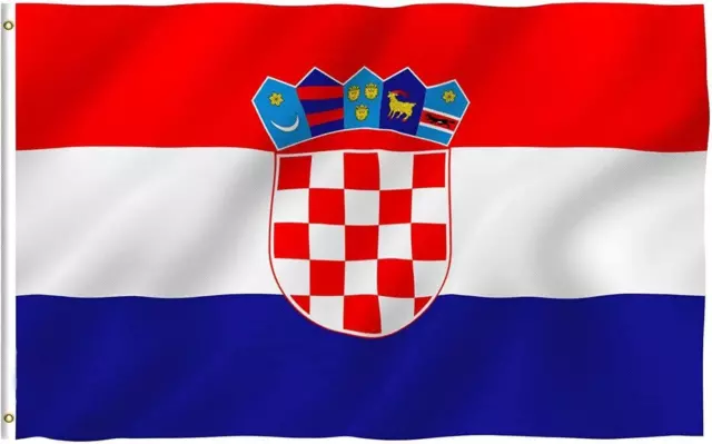 5X3FT Croatia Flag Large Croatian National World Cup Football Sports Fan Support