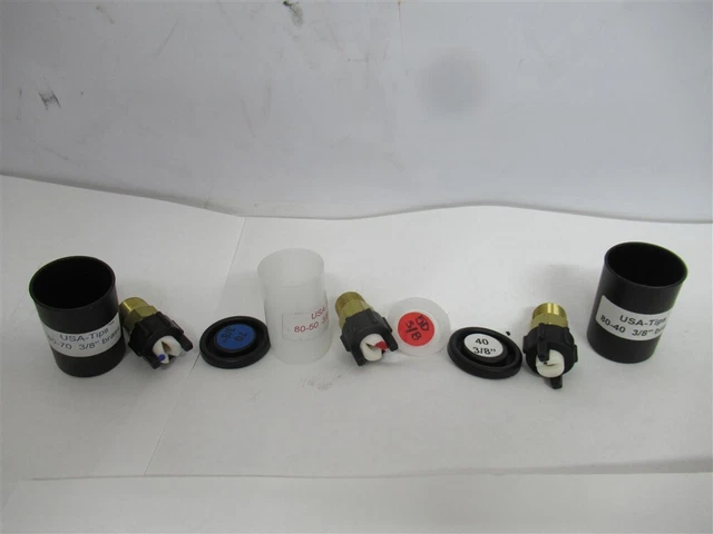 USA-Tips Ceramic Sealcoat Spray Tip , 3/8" 80-40 ,80/50 , 80/70 ,Brass (PK 3)