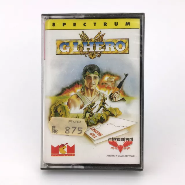 G.I.HERO Sealed ERBE FIREBIRD GIJoe SINCLAIR SPECTRUM CASSETTE MAS JUEGOS LEER +