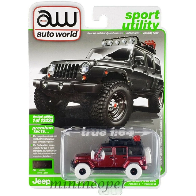 AUTO WORLD 1:64 2018 Jeep Wrangler JK Unlimited Sport AWSP054B