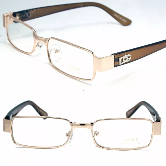 New Mens Womens Fashion Clear Lens Eye Glasses Designer Small Frame Full Rim RX