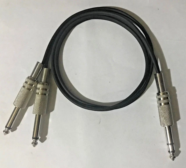 Sdoppiatore Audio Jack 1/4 Maschio A Doppia Femmina 3,5 Mm - 3 Pezzi, Adattatore Stereo Mono Per Cuffie E Strumenti