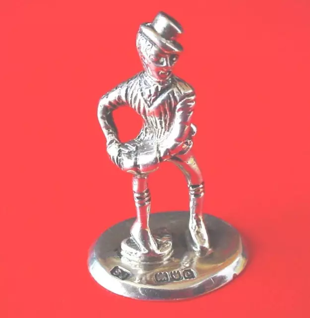 Silver.1901 London Solid Silver Hallmark.novelty Miniature Figure