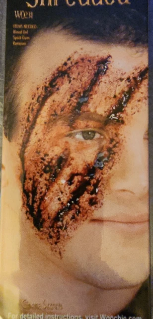 Woochie by Cinema Secrets Shredded Latex Halloween Mask Prank Face