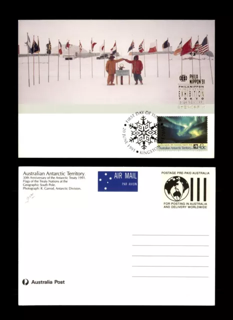 MayfairStamps Australian Antarctic Territory FDC 1991 Antarctic Treaty Anniversa