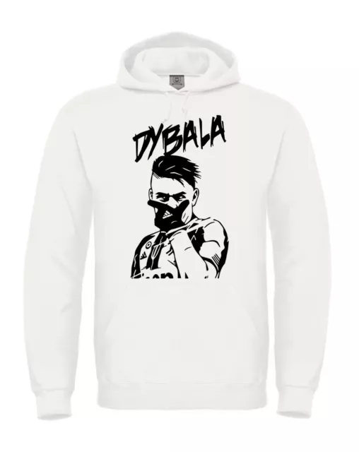 Felpa con Cappuccio Paulo DYBALA La Joya esultanza dybala mask bianca o nera