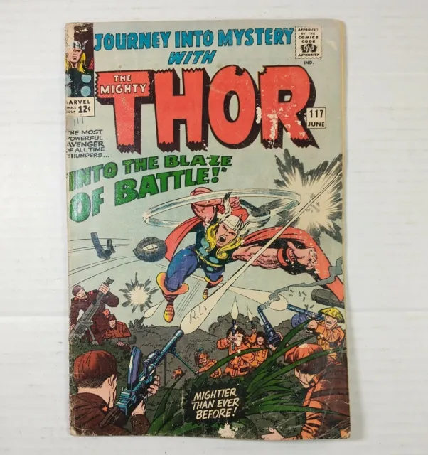 Journey Into Mystery Mighty Thor # 117 Loki 1st App Odinsword 1965 Marvel Comics