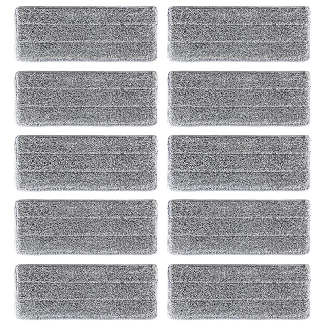 10 un. almohadillas de fregona de microfibra almohadillas de fregona lavables reutilizables almohadillas de limpieza trapeado