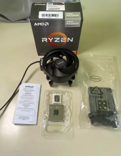 AMD Ryzen 5 5600G Prozessor (4,4 GHz, 6 Kerne, Sockel AM4) Box -...