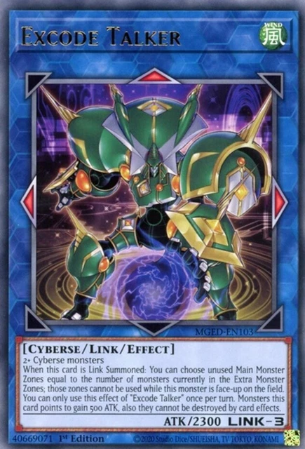 Yugioh! Excode Talker - MGED-EN103 - Rare - 1st Edition Near Mint, English