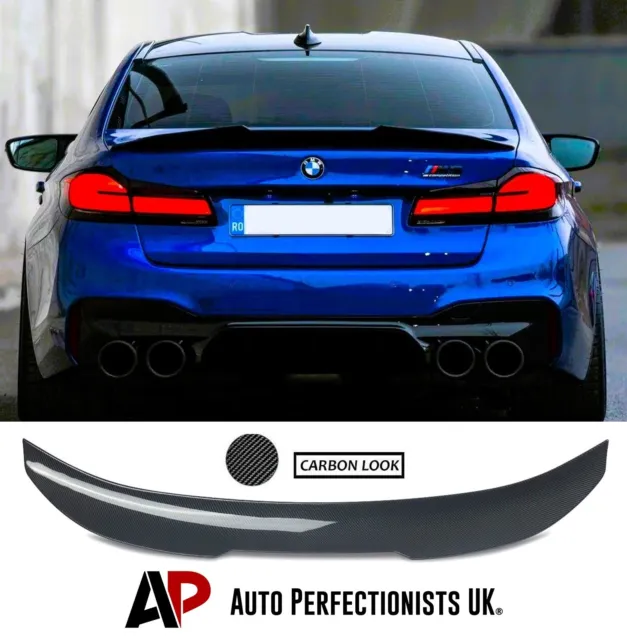 BMW Serie 5 M5 G30 F90 fibra di carbonio posteriore calcio alto PSM ala spoiler coda d'anatra