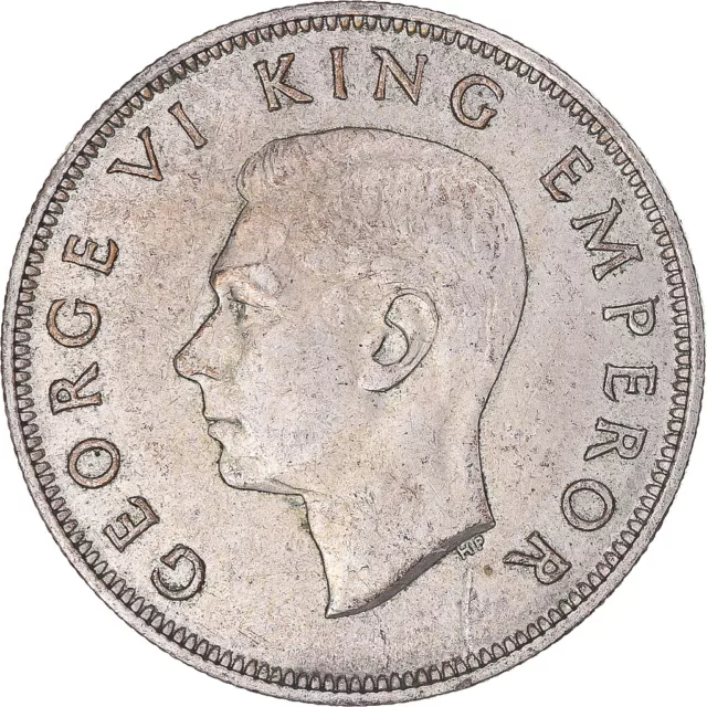 [#341385] Coin, New Zealand, George VI, Centennial, 1/2 Crown, 1940, British Roy