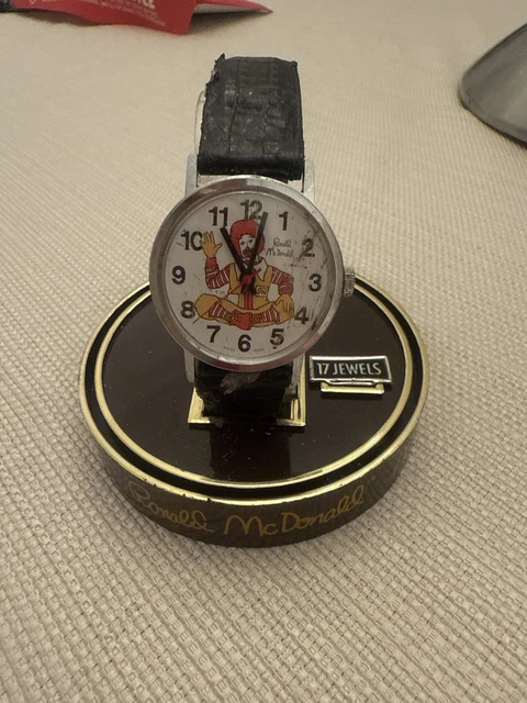 Montre Publicitaire Mécanique Coler Cola - Vintage, Boîtier Plastique Transparent, Fonctionne, Occasion