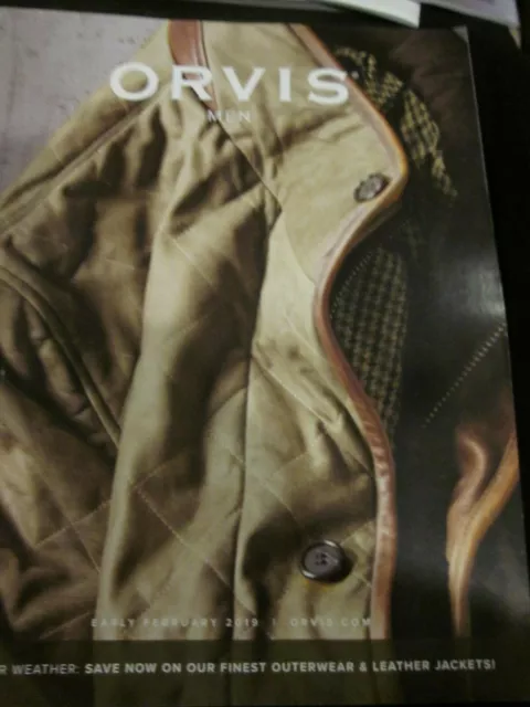 Orvis Men Catalog Look Book Early February 2019 Leather Weather Brand New