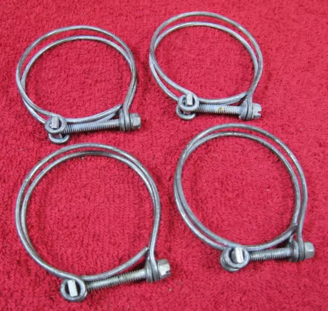 NOS Wire Band Style Radiator Hose Clamps 1 1/2" Diameter Vintage NORS OEM Lot