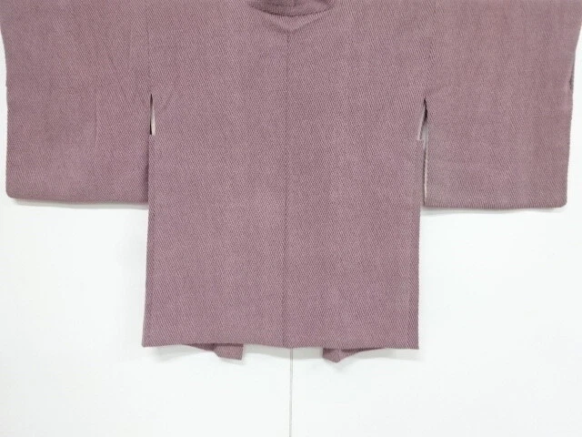 38840# Japanese Kimono / Antique Haori / Woven Hitta Pattern