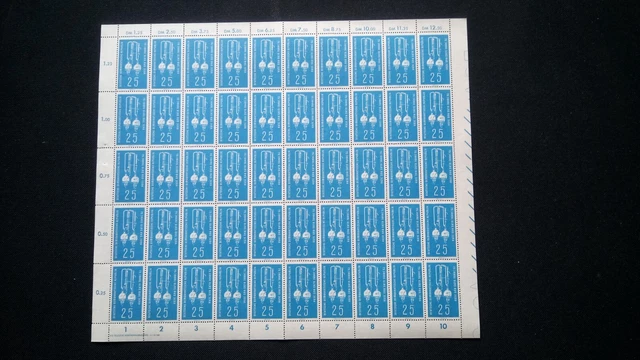 DDR 1959 kpl. Bogen Mi 714 ** viele Abarten evtl. PF ? siehe Fotos (A 8320)