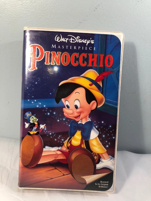 PINOCCHIO New VHS Walt Disneys Masterpiece Animated Puppet Becomes Real Boy