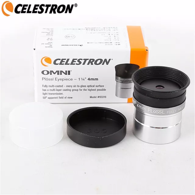 Celestron 1.25" 4mm Focal Length Omni Eyepieces for Astronomical Telescopes