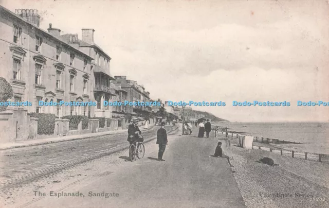 R708898 Sandgate. The Esplanade. Valentine Series. 1905