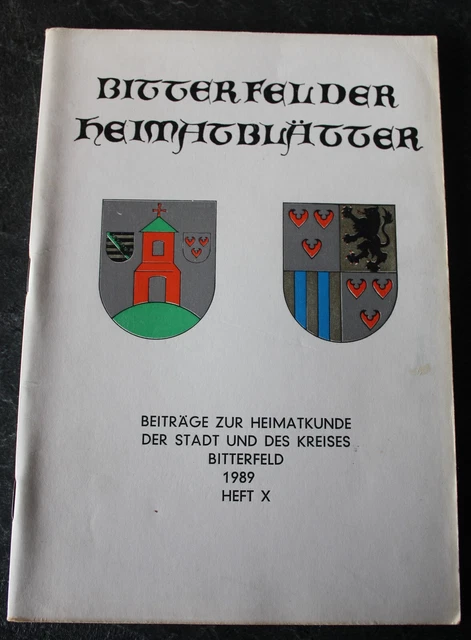 Bitterfelder Heimatblätter Heft X 1989, Philipp von Zesen, Name Bitterfeld u.a.