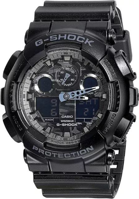 Casio Men's G Shock Black Digital & Analog Quartz Watch GA100CF-1A