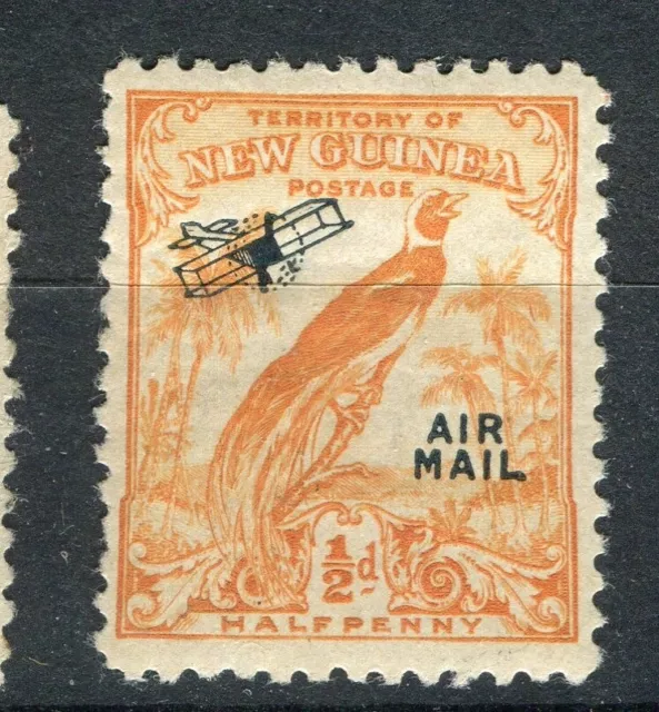 PAPUA NEW GUINEA; 1930s early AIRMAIL issue fine used 1/2d. value