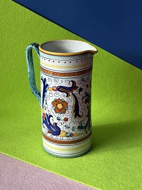 🧿 Brocca Caraffa Ceramica Deruta Decorazione