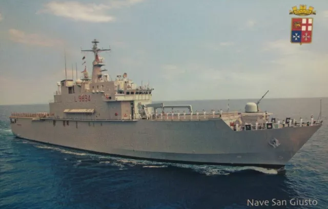 Cartolina Marina Militare Nave San Giusto Rc01