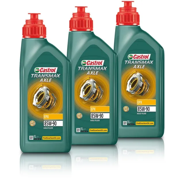 CASTROL 3x 1 L LITER TRANSMAX AXLE EPX 85W-90 SCHALTGETRIEBE-ÖL GETRIEBE-ÖL 602