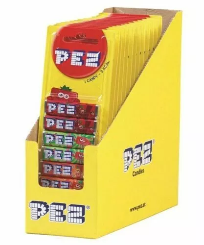 18x PEZ Rellenos (Paquete De 6) Sabor a Frutas Caramelos Para Dispensador (108