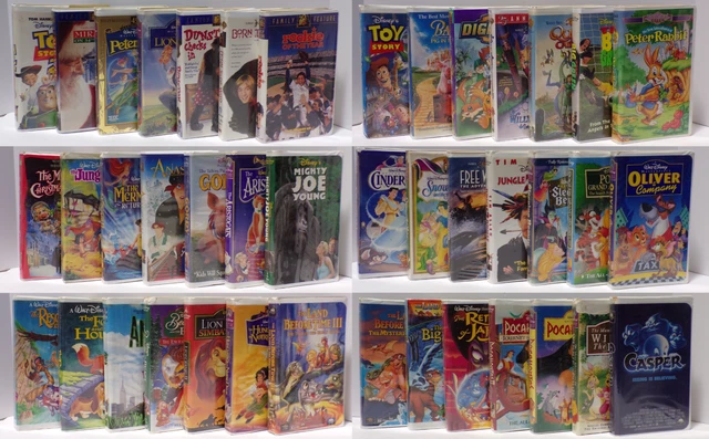 VINTAGE DISNEY CLAMSHELL VHS Classics Family Film Collection - Lot of ...