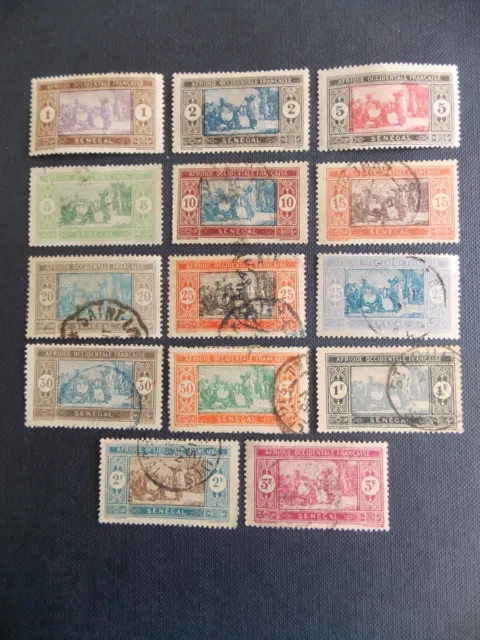 France Colony - Senegal - 1914/26 Selection of 'Market' Issues to 3f -MH/Used