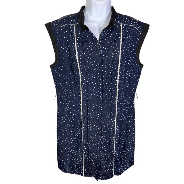 Jason Wu for Target Navy Blue Polka Dot Sleeveless Dress Women's Size Large