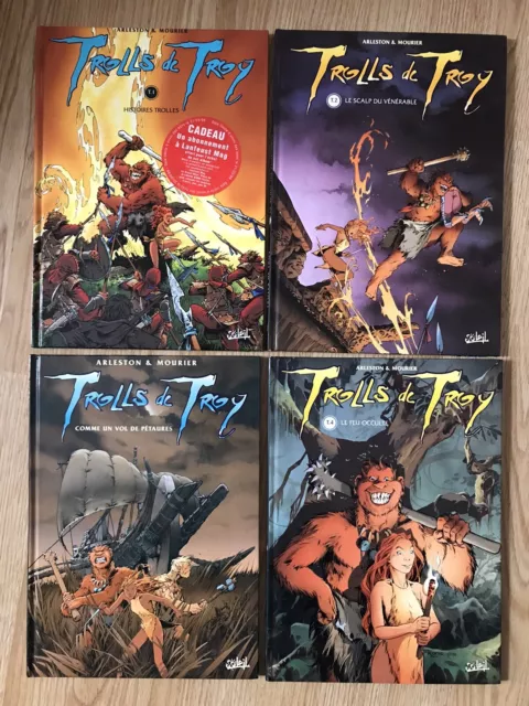 Lot 4 BD - Trolls De Troy - Arleston & Mourier - Tome 1, 2, 3 & 4 Bon État