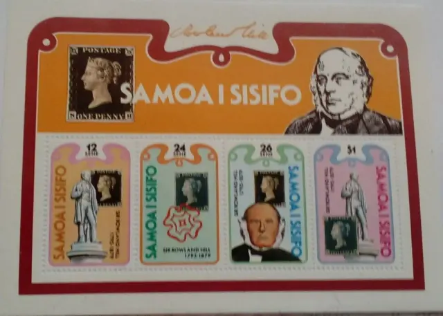 Samoa I Sisifo Centenary 4 Stamp Mini Sheet