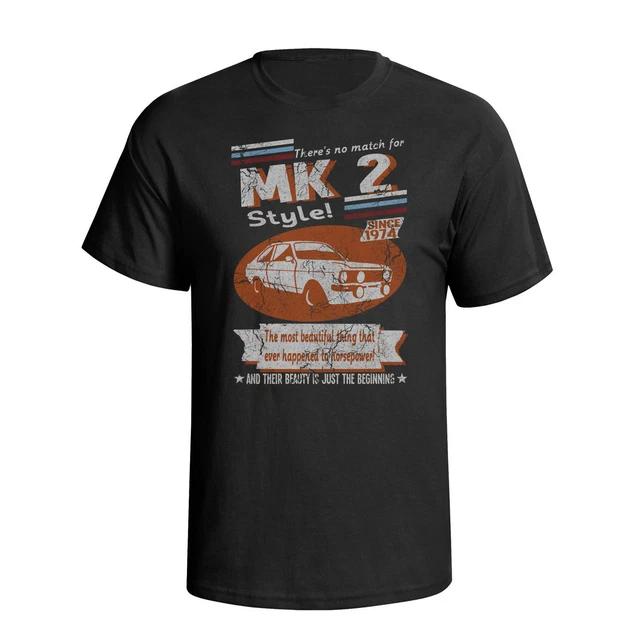 Men's Escort RS Turbo Ford Retro T-Shirt - Eco Friendly Cotton Tee, Gift Idea