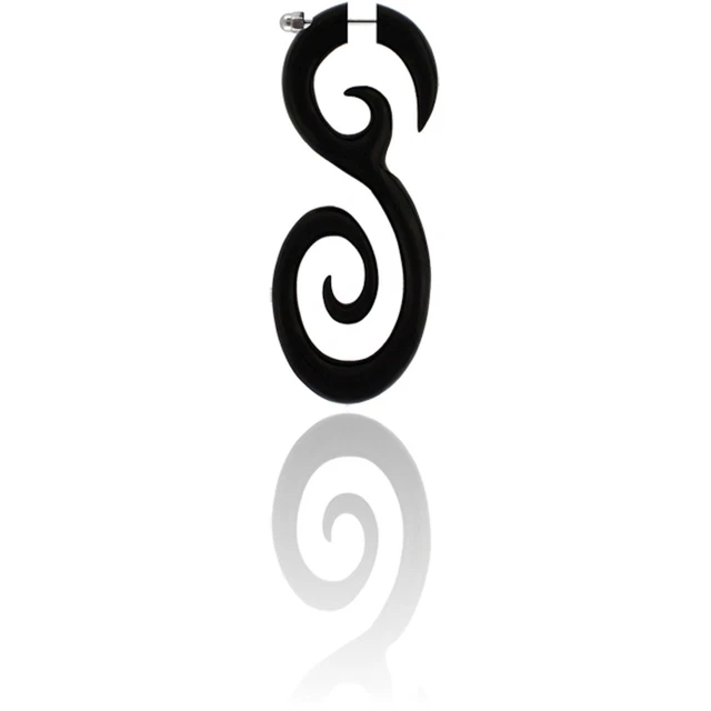 PAIR OF 16g FAKE 2g HORN SPIRALS PLUG TRIBAL TALON ORGANIC m065