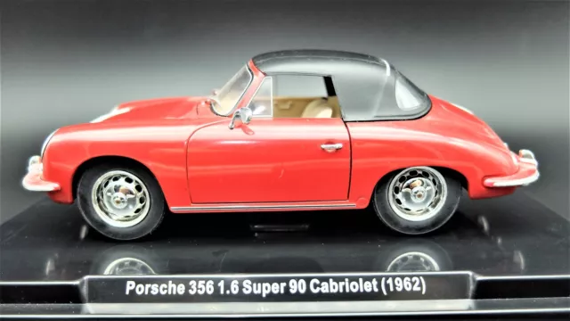 Model Car Scale 1:24 Porsche 356 Cabriolet vehicles diecast For collection