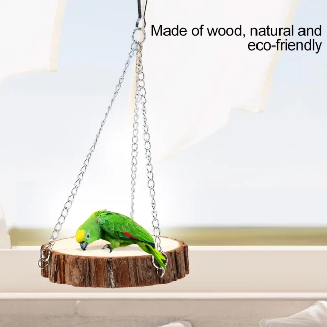 Holz Natur Eco Freundlich Portable Pet Schaukel Spielzeug Für Papagei Hamster