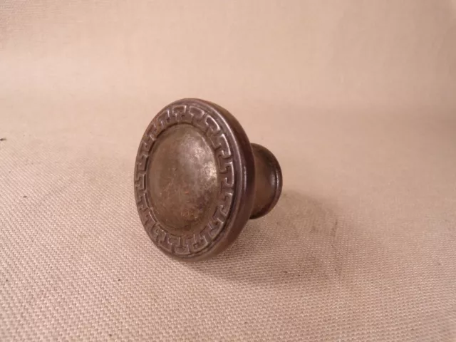 Tiroir de commode vintage / antique en acier meuble bouton de traction matériel