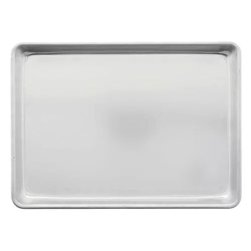 Bundy Chicago Metallic 16 Gauge Aluminum Bun Pan - 13"L x 9 1/2"W x 1"H 2